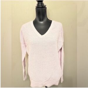 Vince  Women’s Light Purple Baggy Cozy V-Neck Sweater S